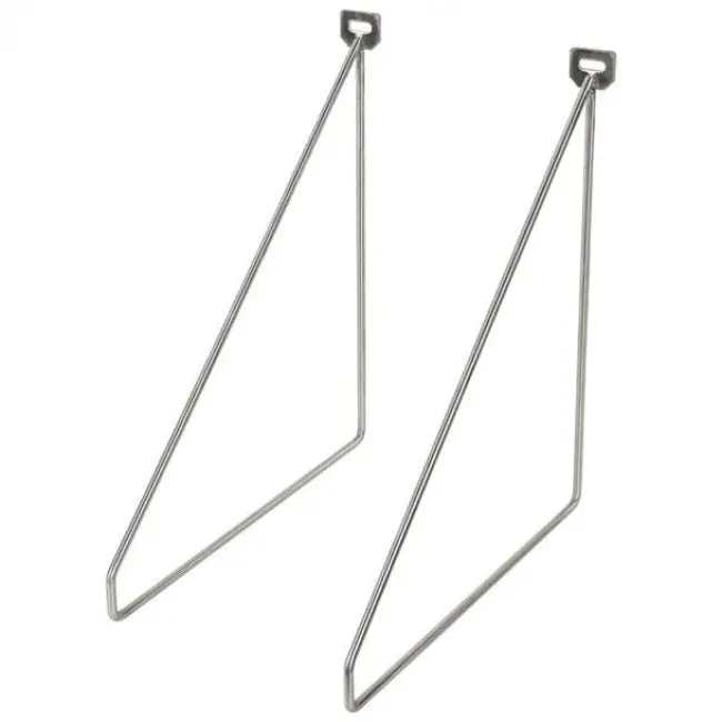Duraline Slim Shelf Bracket – Stainless Steel, 24X26.5Cm, 5Mm Low-Profile 1