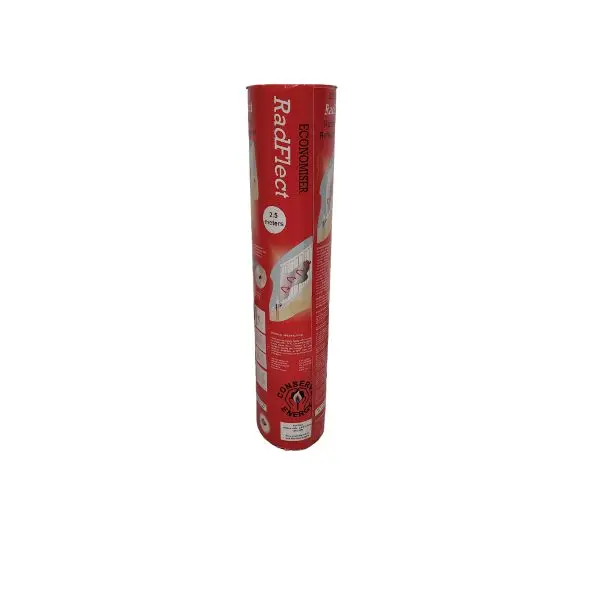 Economiser Radflect Radiator Heat Reflector – 2.5M Roll For Energy Efficiency 1