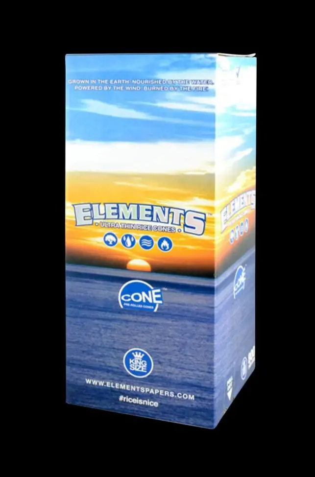 Elements Kingsize Rice Pre-Rolled Cones – Bulk 800-Pack 1