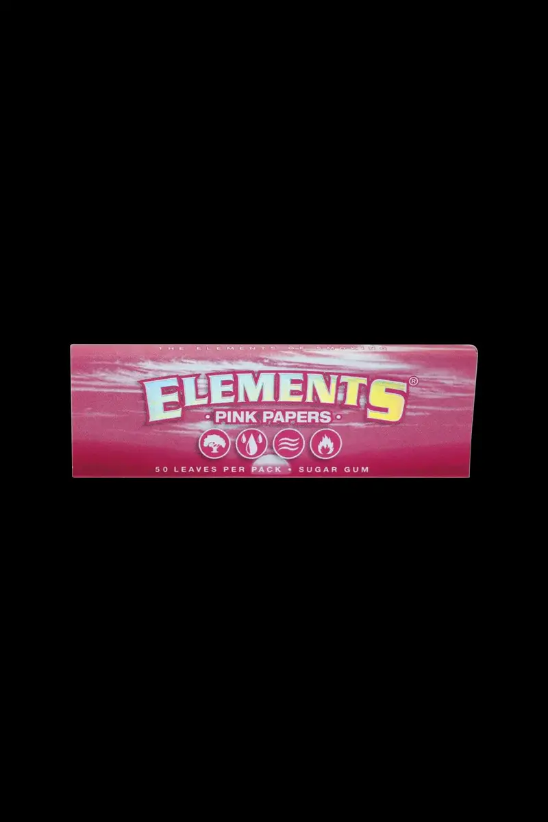 Elements Pink 1¼ Size Rolling Papers – Ultra-Thin Hemp Wrap 1