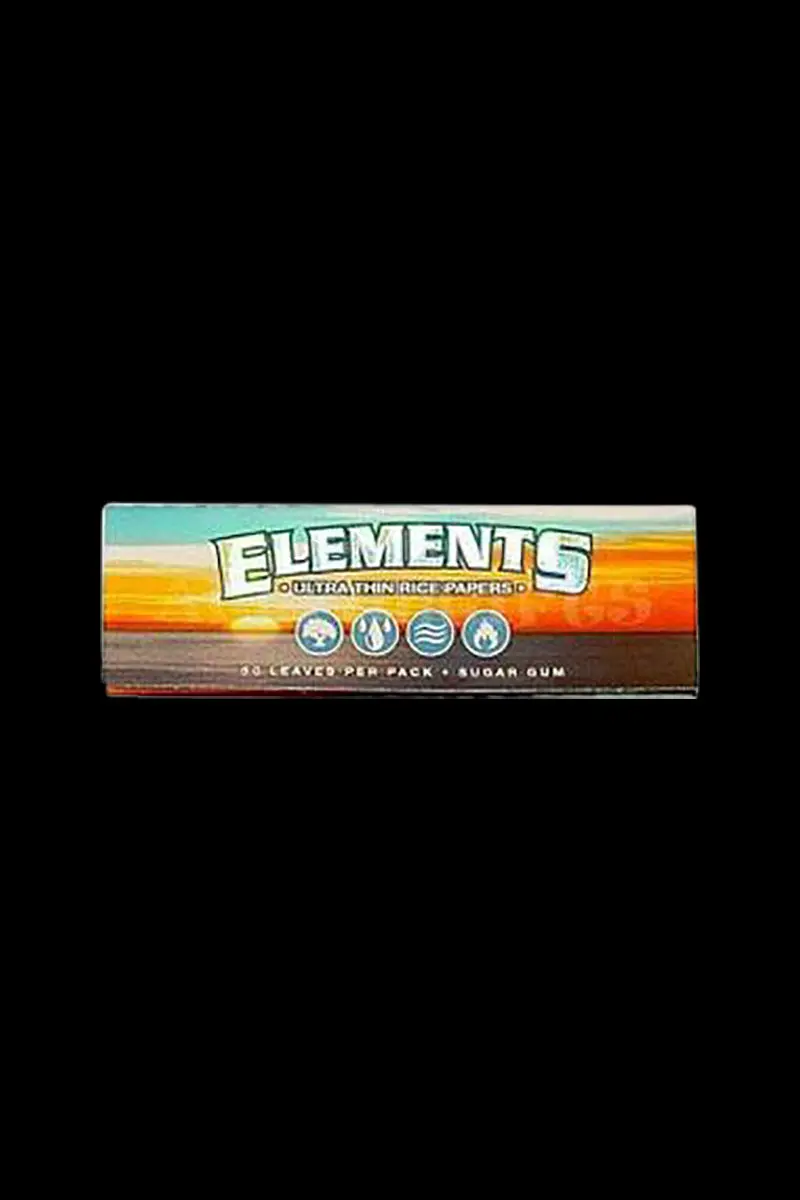 Elements Ultra-Thin Rice Rolling Papers – 1¼ Inch, 25-Pack Bulk 1