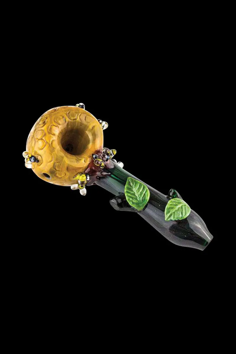 Empire Glassworks Beehive Spoon Pipe – Miniature Glass Art 1