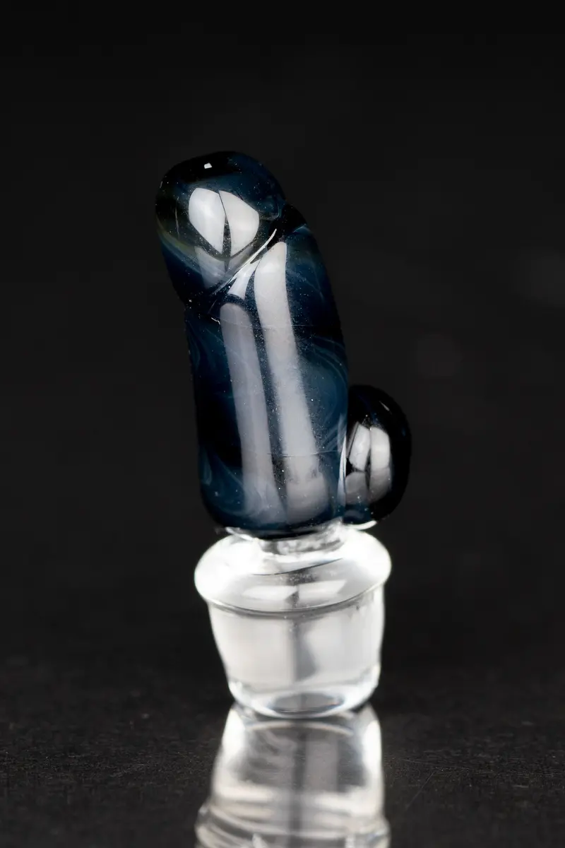Empire Glassworks Black Phallus Carb Cap For Puffco Peak Pro – Sleek Matte Finish 1