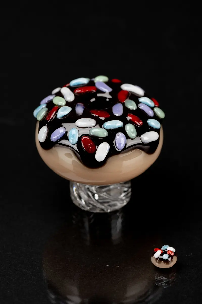 Empire Glassworks Donut-Shaped Spinner Carb Cap For Dab Rigs 1