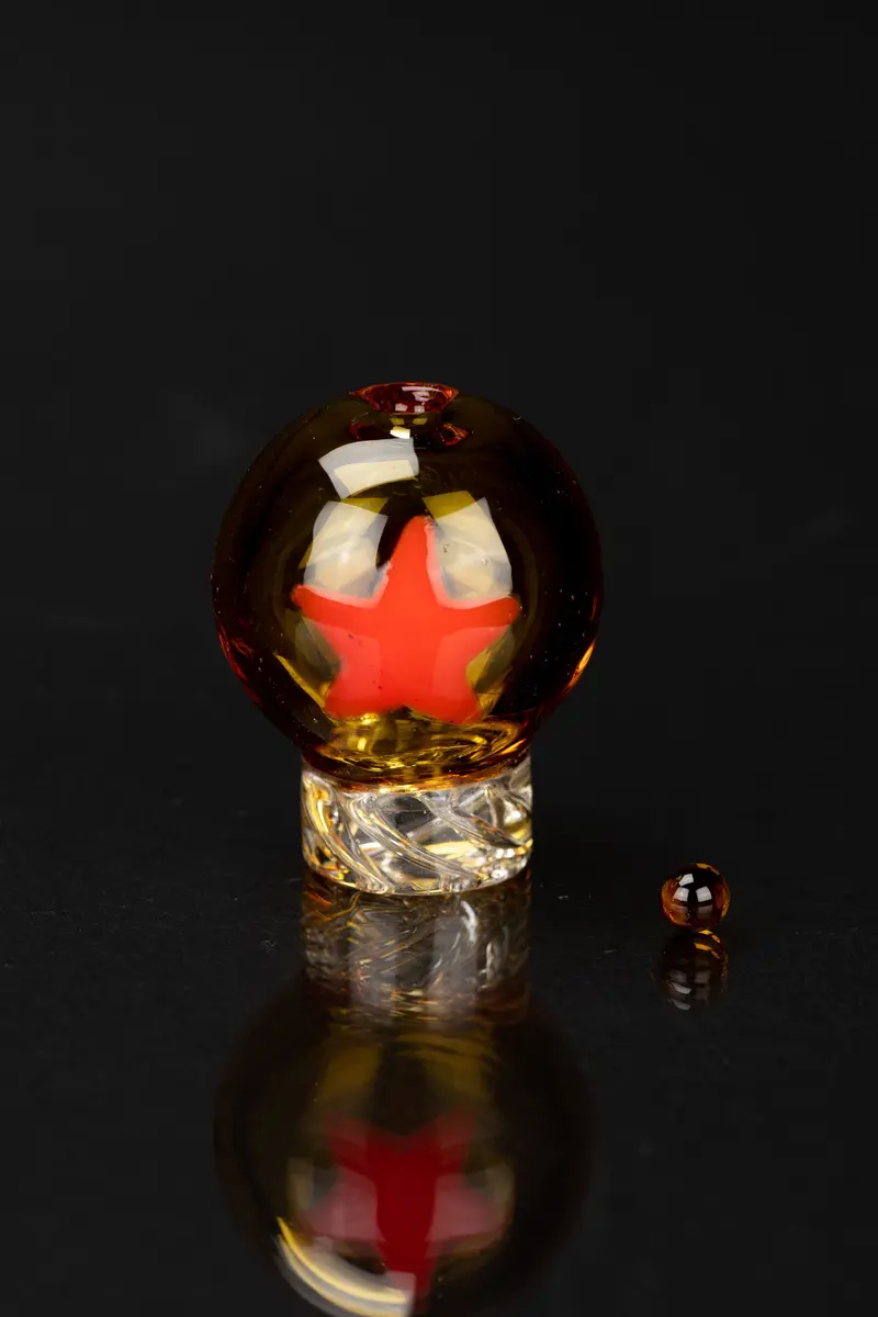 Empire Glassworks Dragon Sphere Spinner Carb Cap For Puffco Peak 1