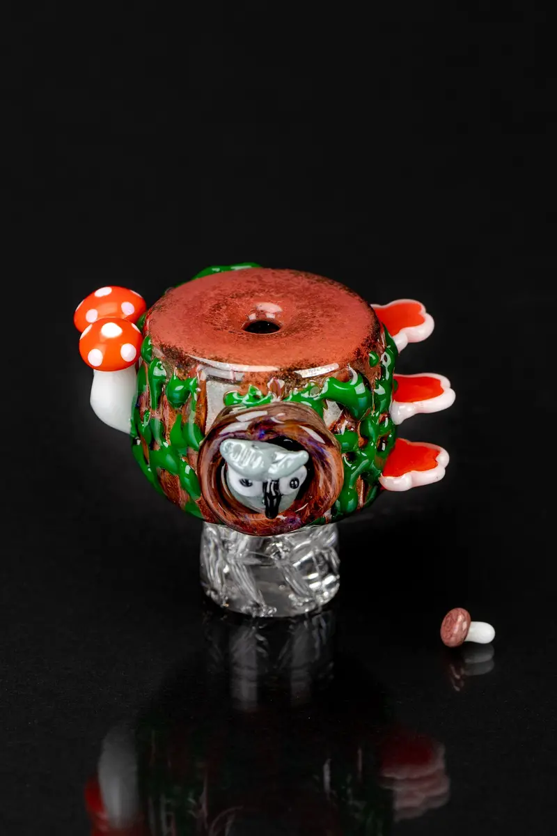 Empire Glassworks Hootie'S Forest-Themed Spinner Carb Cap 1