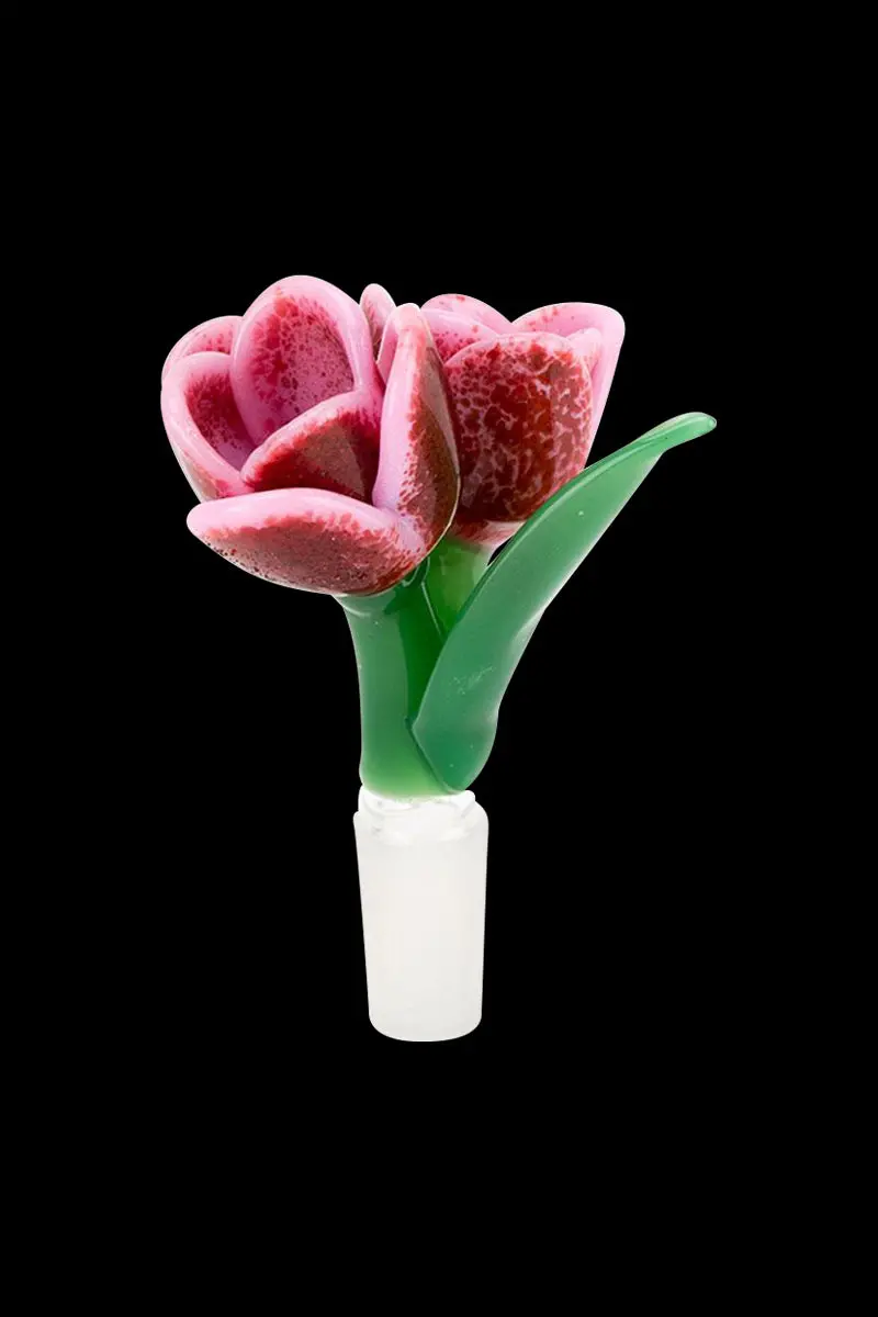 Empire Glassworks Strawberry Cream Tulip Glass Bowl 1