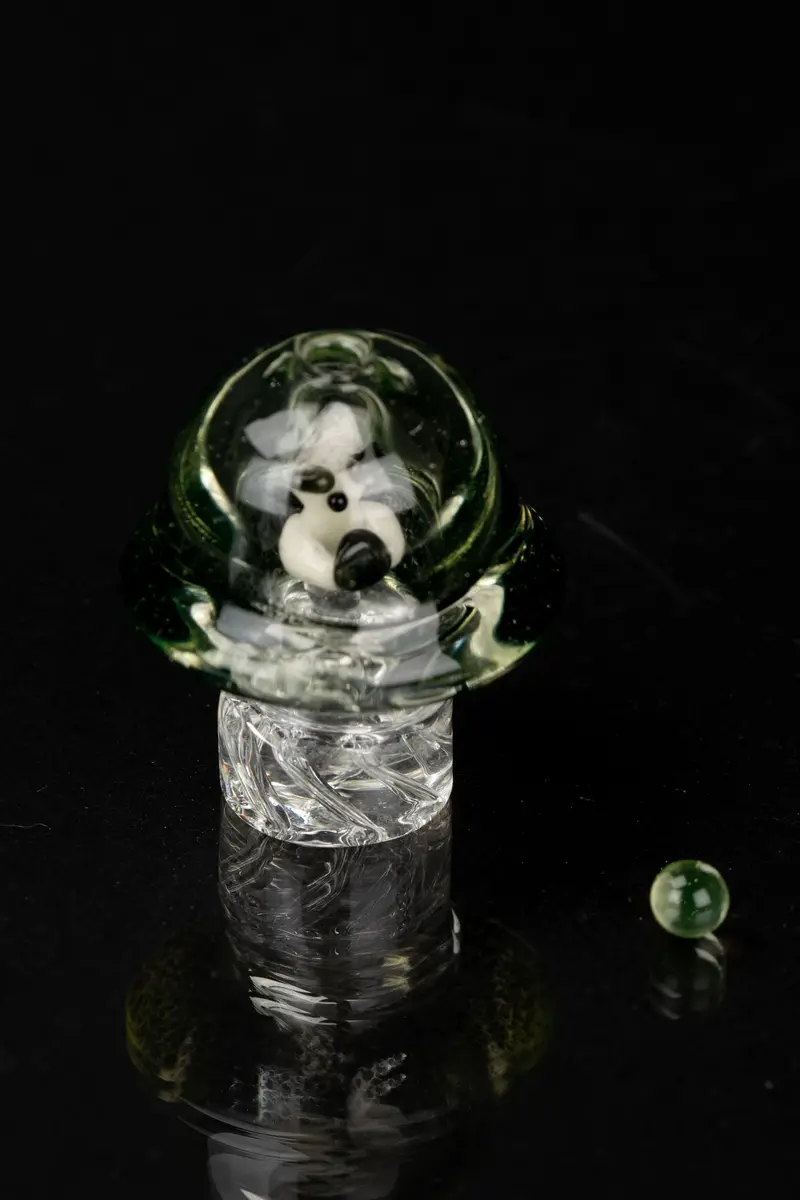 Empire Glassworks Uv-Reactive Illuminati Martian Spinner Cap 1