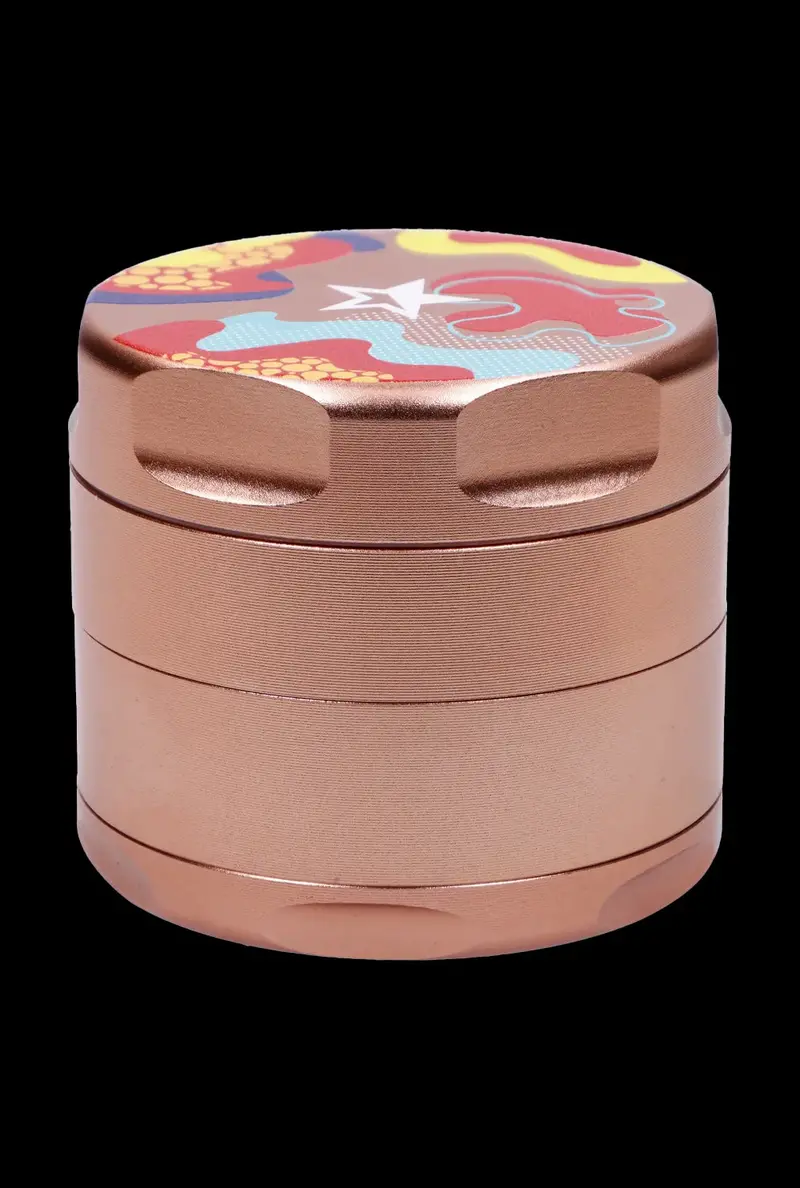Famous Design Papaya Three-Stage Aluminum Grinder – Rose Gold Tone 1
