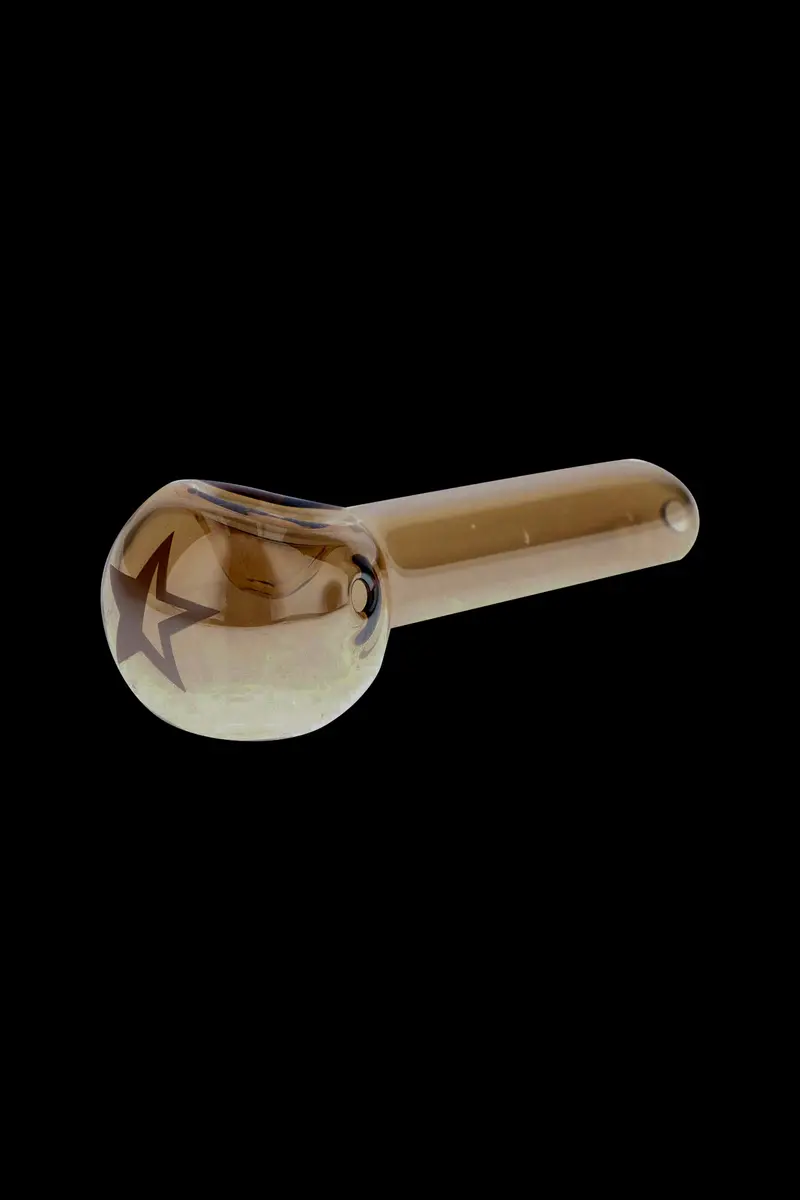 Famous X Gold-Fumed Hand Pipe – Sleek Single-Use Design 1