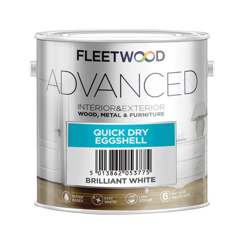 Fleetwood Advanced Eggshell Paint – Brilliant White, Quick-Dry Formula
