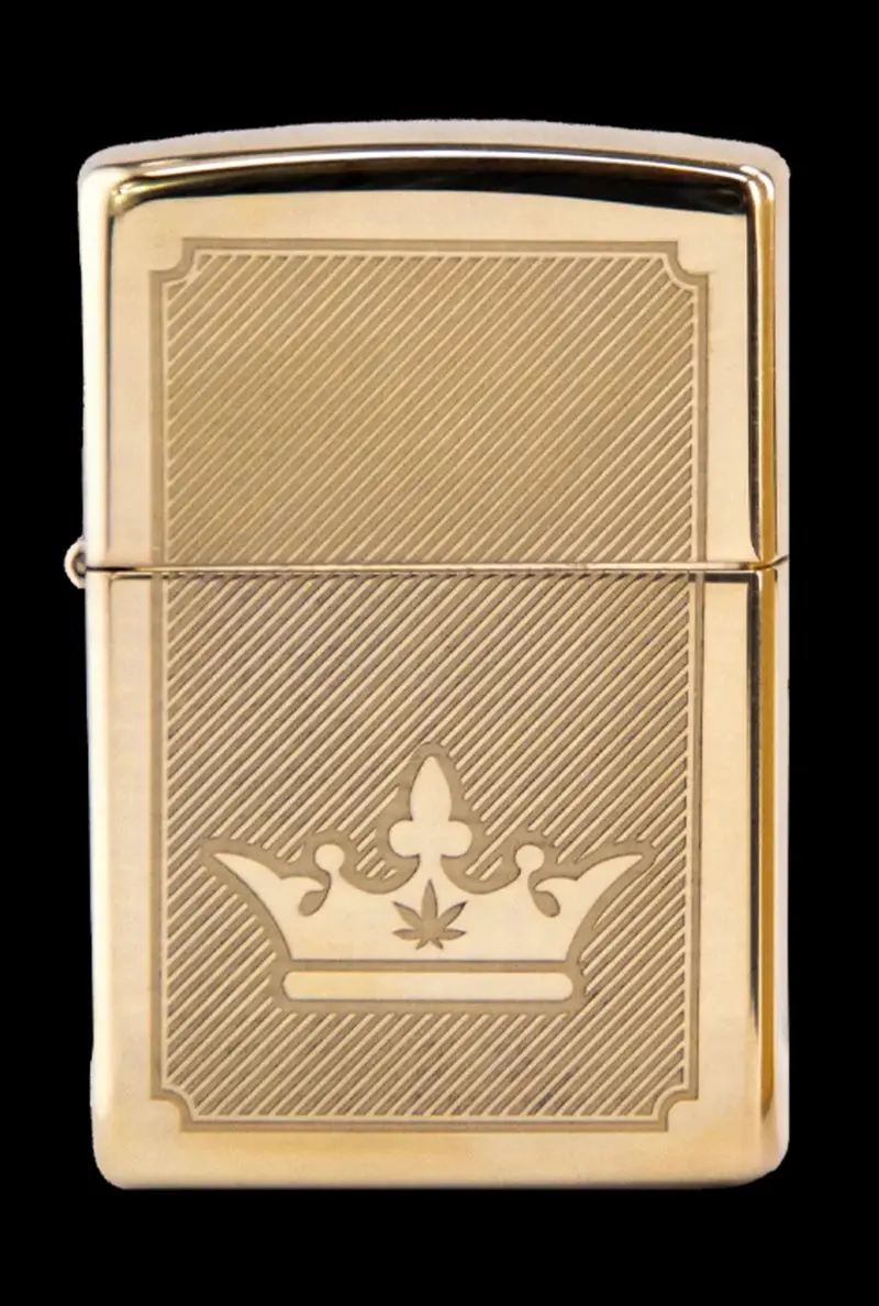Golden Lines Of Triumph Zippo Lighter – Queen Of Bud Edition 1