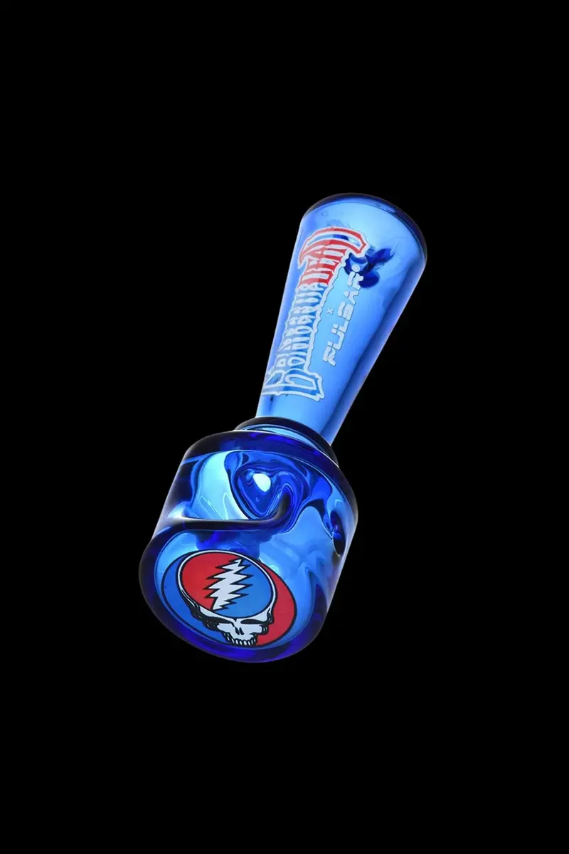 Grateful Dead X Pulsar Geometric Spoon Pipe – Handcrafted Glass 2