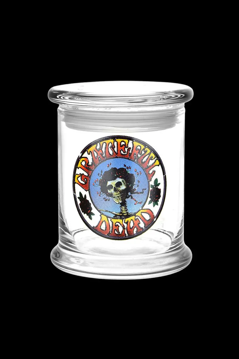 Grateful Dead X Pulsar Pop Top Jar – Airtight Storage Container With Flip Lid 1