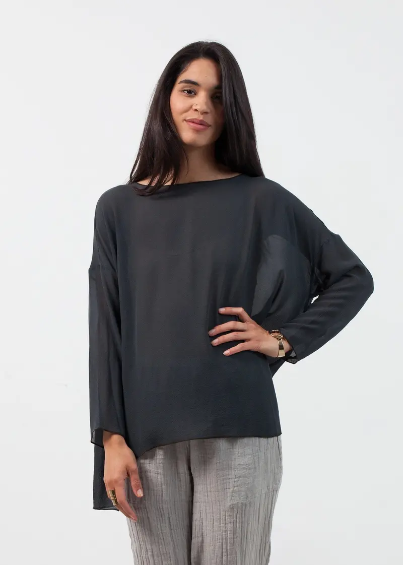 Hand-Dyed Silk Blouse 1