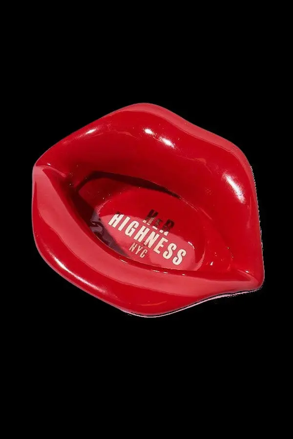 Her Highness Nyc Lip Service Ceramic Ashtray 1