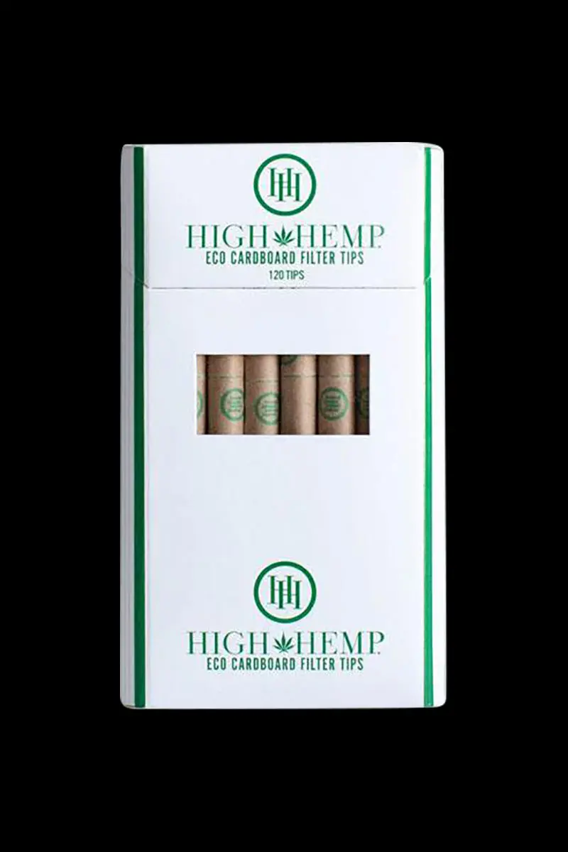 High Hemp Biodegradable Cardboard Filter Tips – 12-Pack Bulk 1