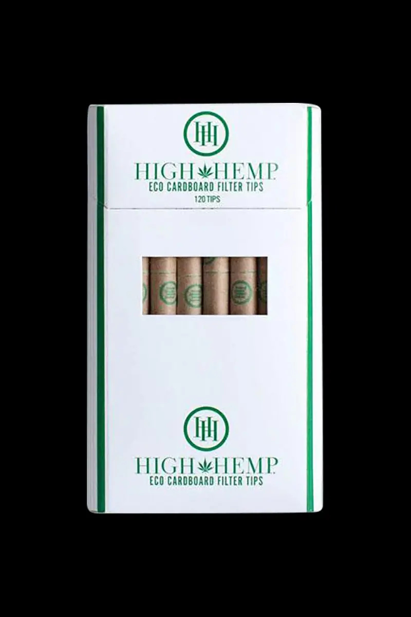 High Hemp Biodegradable Cardboard Filter Tips – 12-Pack Bulk Value 1