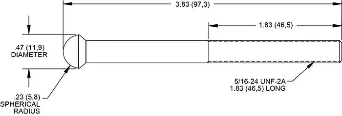 High-Volume Push Rod For Hydraulic Brake Or Clutch Systems 1