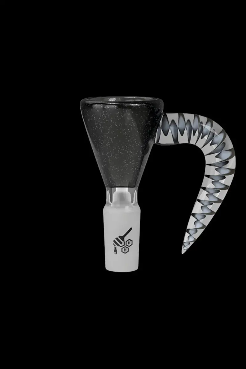 Honeybee Herb Dichro Galaxy Martini With Horn Pull Slide 2