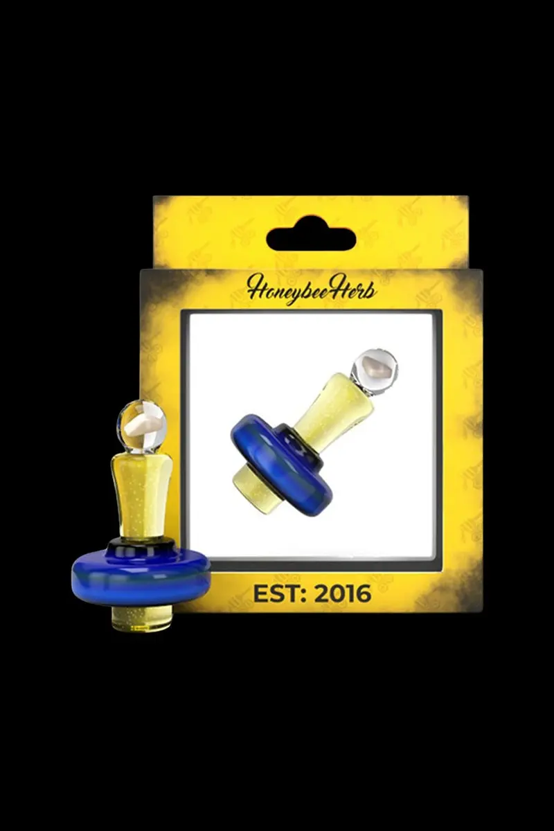 Honeybee Herb Opal Bell Top Slurper Cap – Iridescent Quartz Terp Cap 1