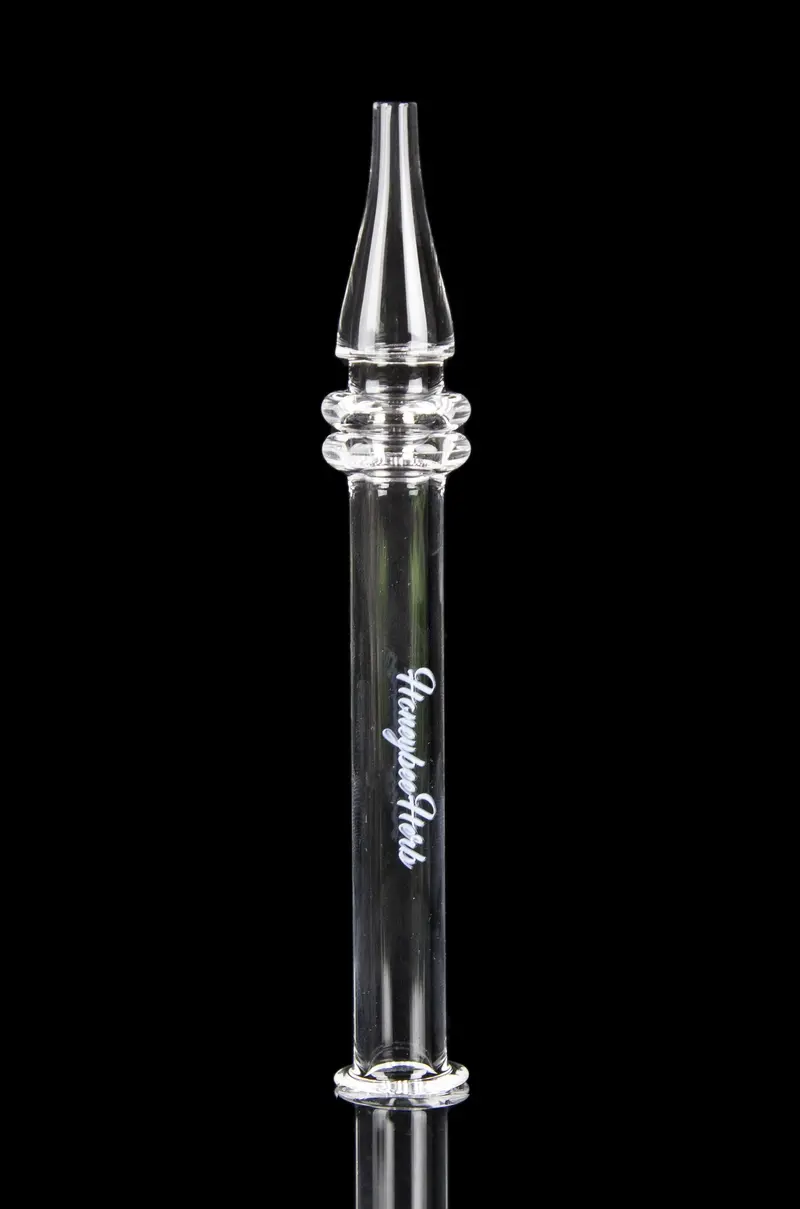 Honeybee Herb Quartz Dab Straw With Vapor Path 1