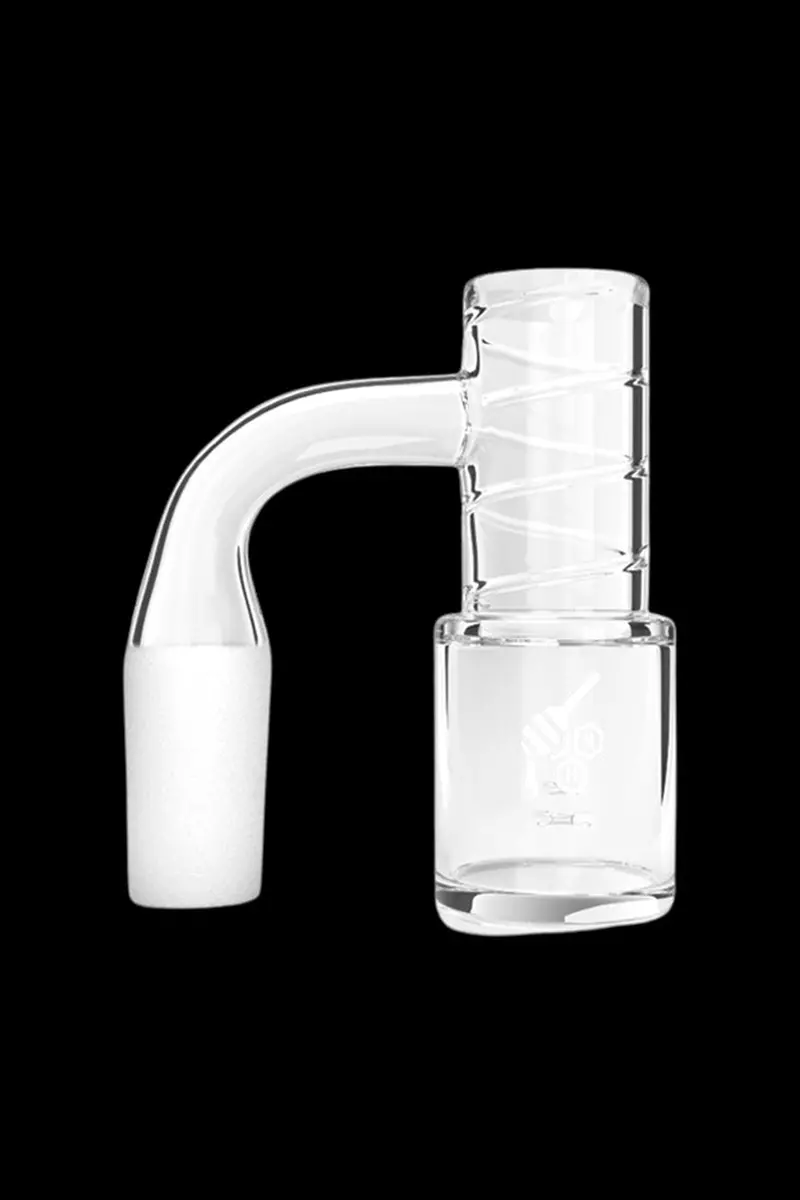 Honeybee Herb Whirlwind Quartz Banger With Honeycomb Chamber – Yellow Accent Line 1