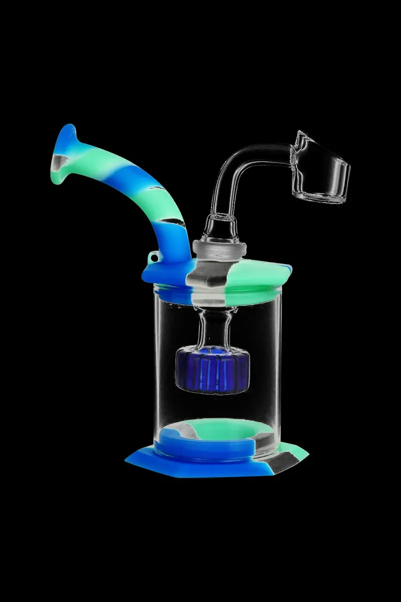 Hybrid Silicone-Glass Dab Rig With Disc Percolator 1