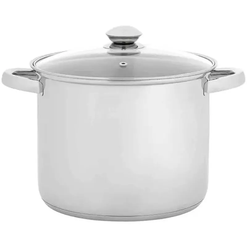 Judge Essentials Glass-Lid Stockpot – 22Cm, 6.5L Capacity 1
