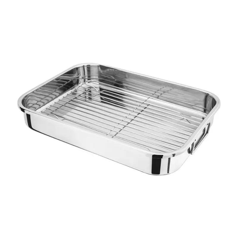 Judge Heavy-Gauge Roasting Pan With Removable Rack – 42Cm Oven-Safe Design 1