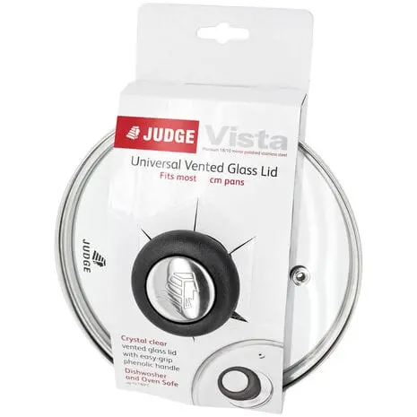 Judge Vista Clear Glass Lid – 14Cm Fit 1