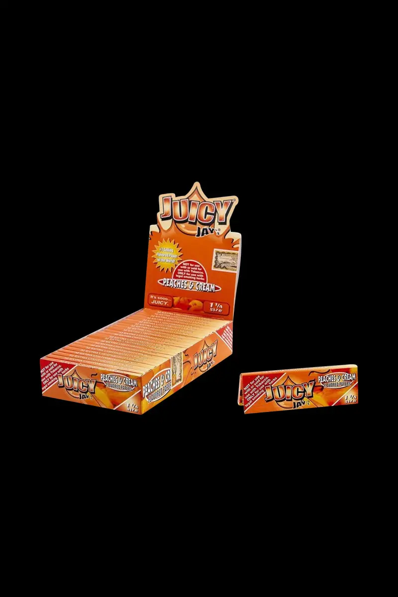 Juicy Jay’S Peaches & Cream Flavor Rolling Papers – 1¼-Inch 1