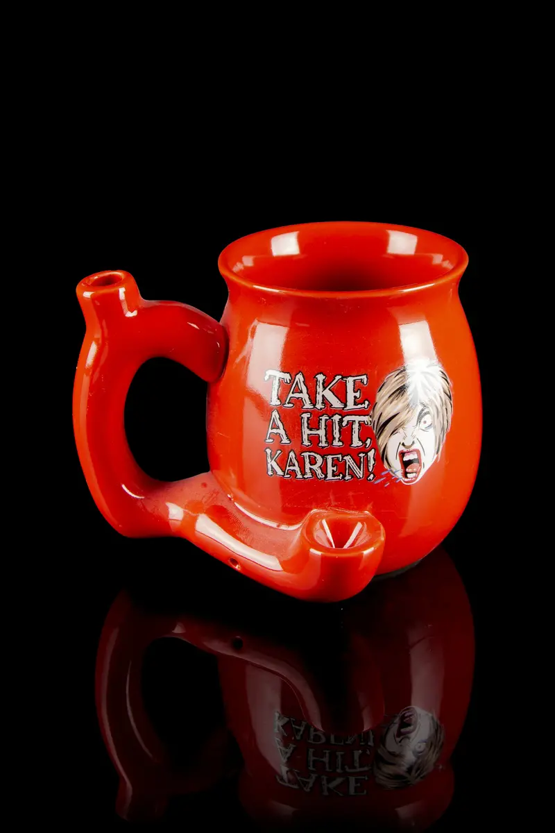 Karen-Themed Ceramic Mug Pipe – Roast & Toast Satirical Series 1