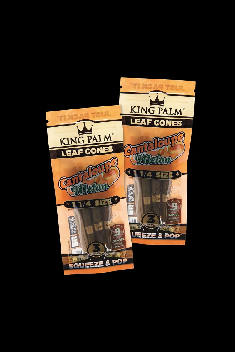 King Palm 1¼ Size Cantaloupe Hemp Cones (6 Total) 1