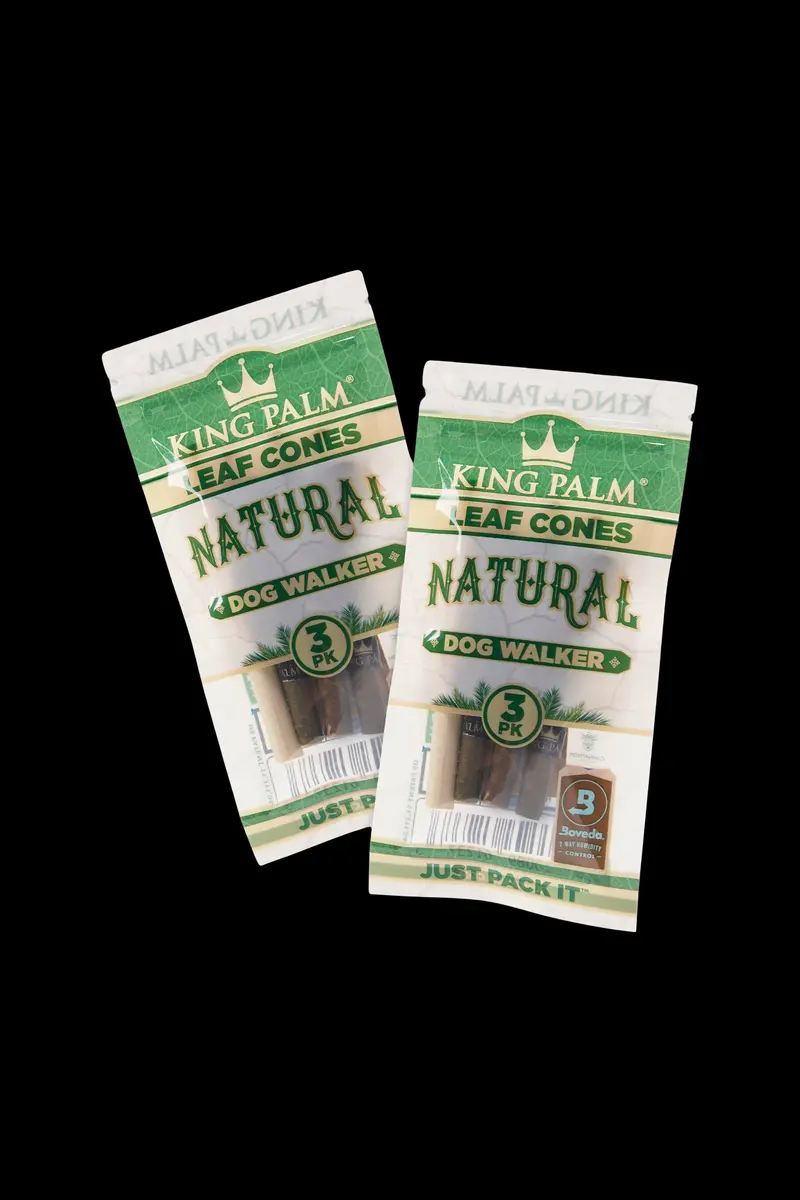 King Palm Dogwalker Size Natural Hemp Cones (6 Total) 1