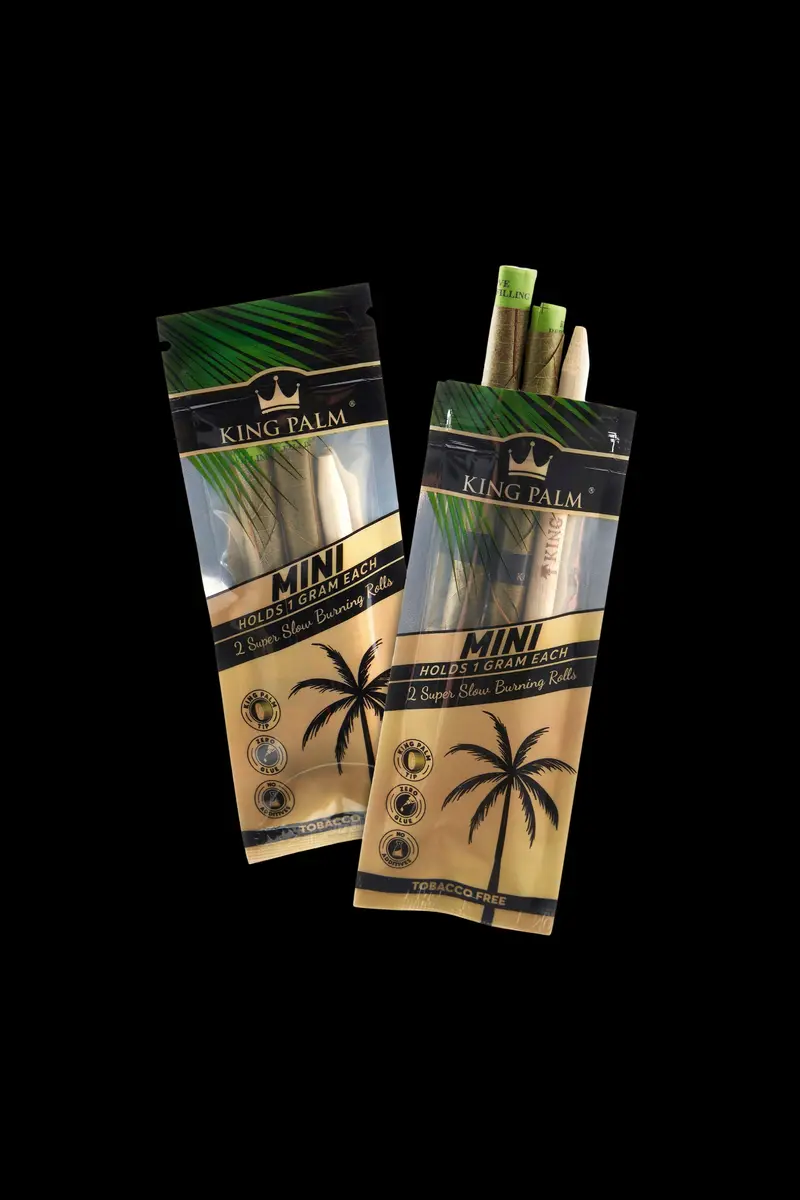 King Palm Mini Natural Palm Leaf Pre-Roll Tubes – 2×2 Pack 1