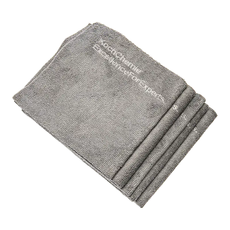Koch-Chemie Grey Edgeless Coating Towels – 5-Pack Microfiber Detailing Cloths 1