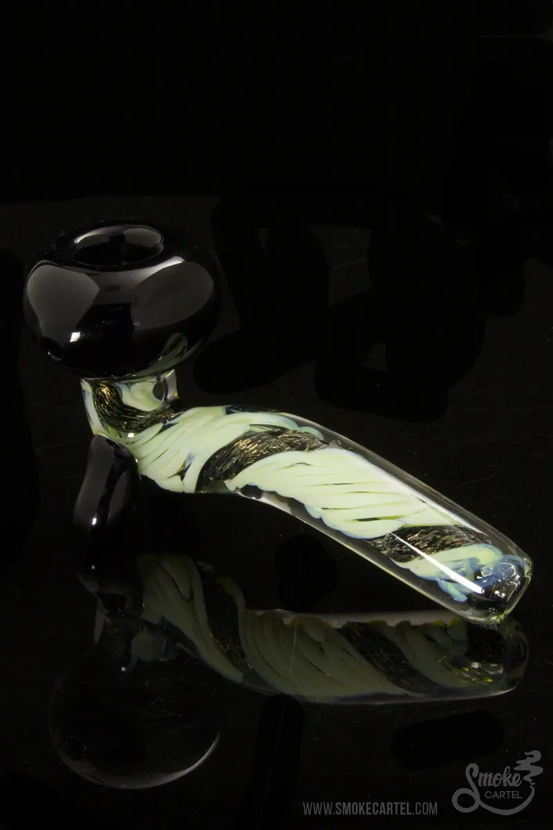 La Pipes Mini Sherlock Bong – Slyme Cane & Dichroic Accents 2
