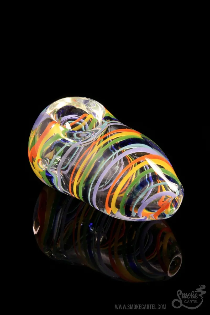 La Pipes Rainbow Strings Spoon Pipe 1