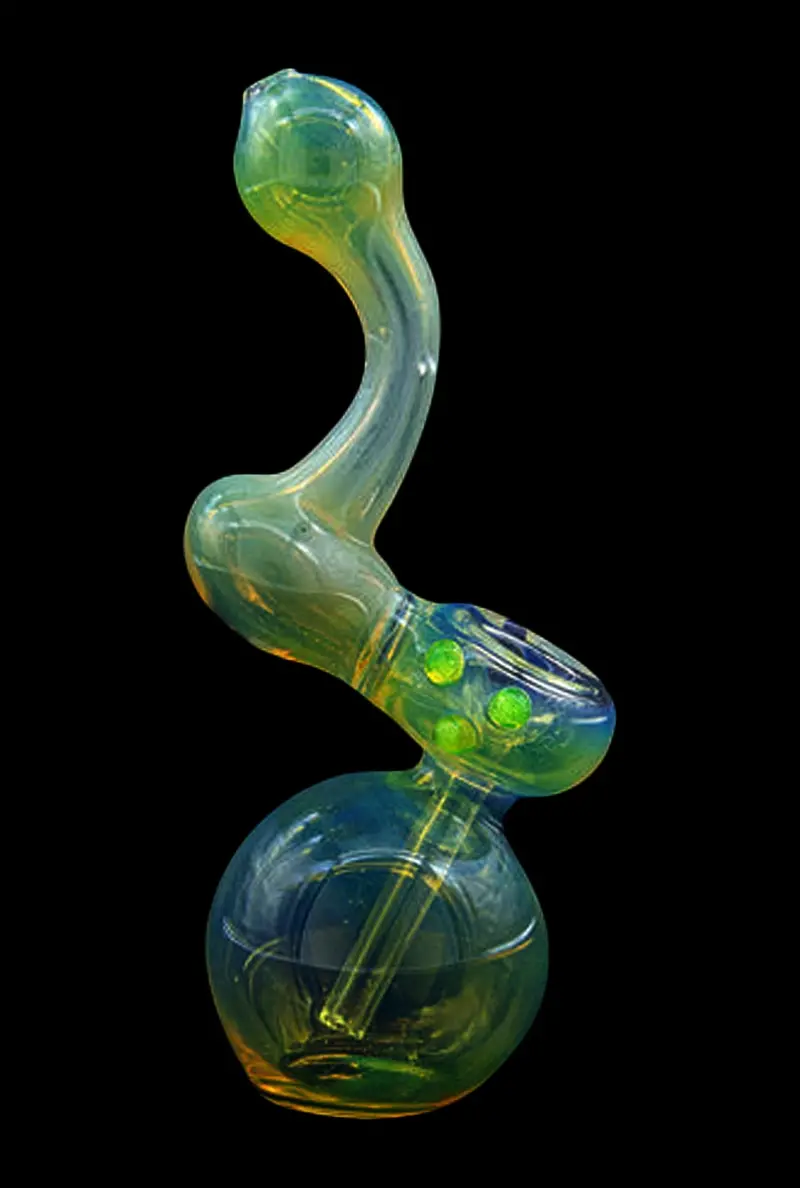 La Pipes Silver-Fumed Sherlock Bubbler 3