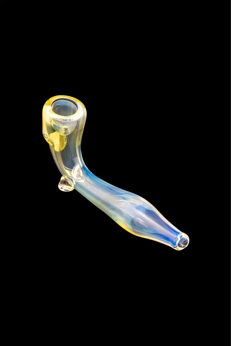 La Pipes Sitting Dublin Sherlock – Upright, Fumed Glass Sherlock Pipe 1