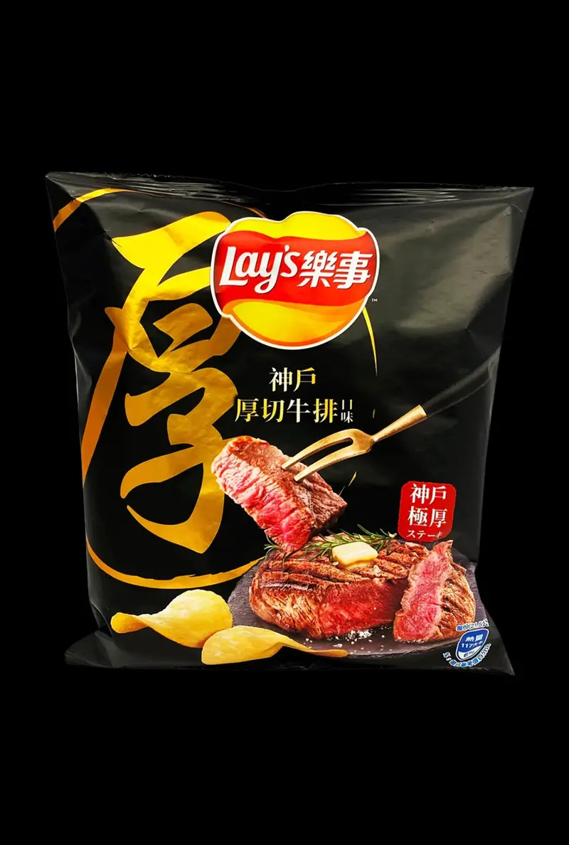 Lay’S Kobe Beef Flavor Snack Chips 1