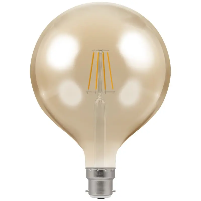 Led G125 Filament Globe Bulb – Vintage Aesthetic, Non-Dimmable 1