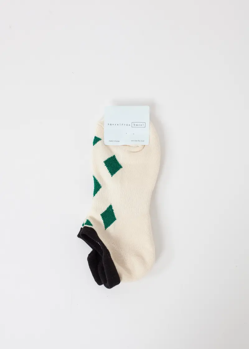 Low-Profile Diamond-Embellished No-Show Socks 1