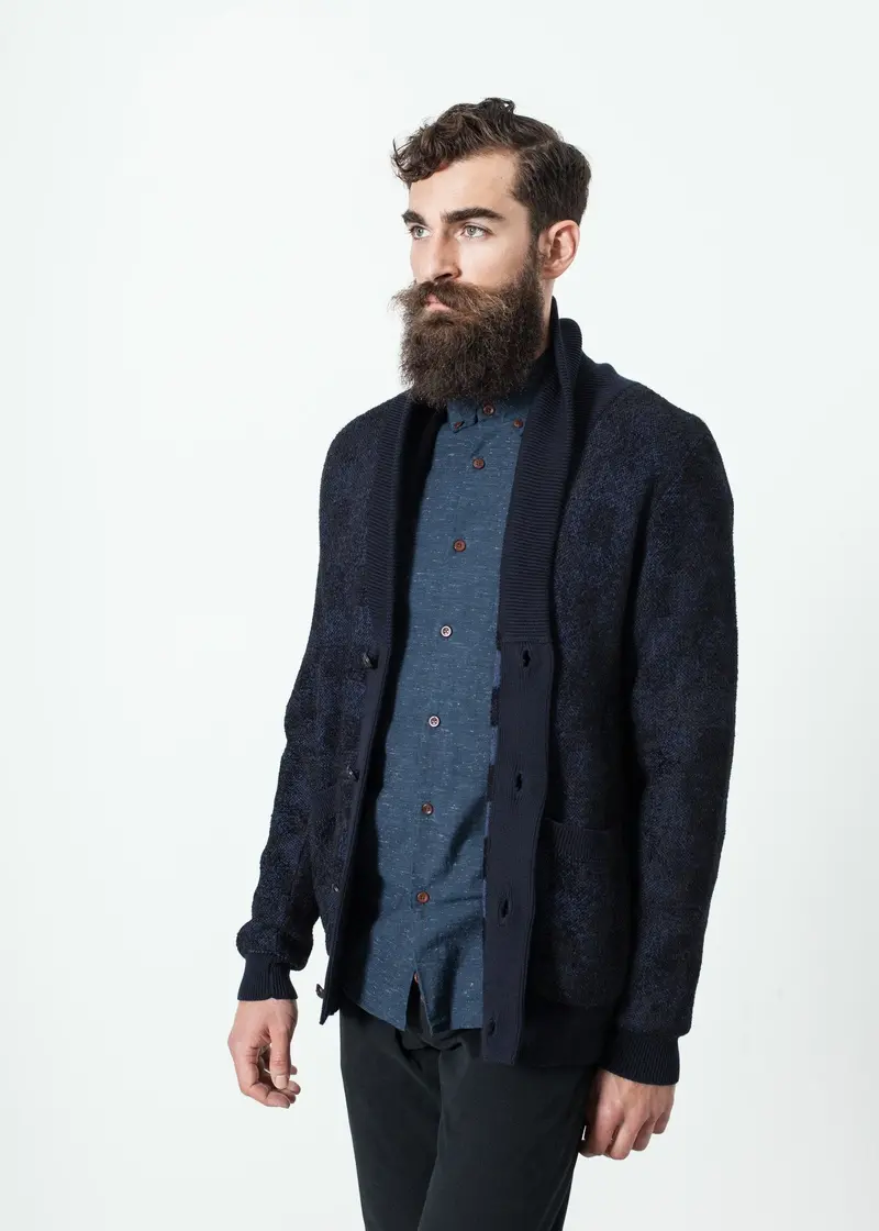 Madras-Check Lightweight Cardigan 1