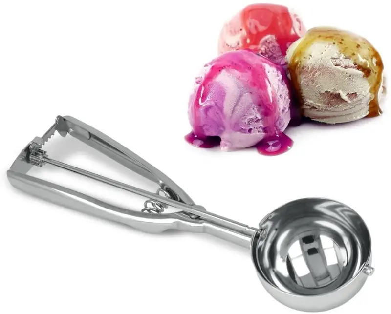 Metalex Jumbo Ice Cream Scoop (6.5Cm) – Extra-Large, Seamless Stainless Steel Scoop 1