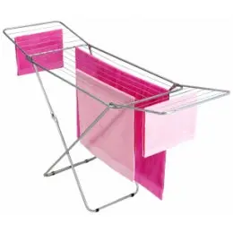 Metaltex Vulcano Folding Wing Airer – Space-Saving Indoor/Outdoor Clothes Dryer 1