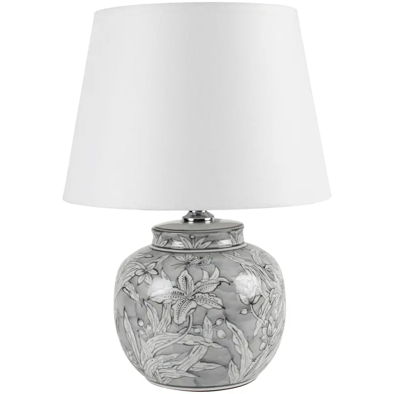 Morwenna Table Lamp – Adjustable Base With Soft White Fabric Shade 1
