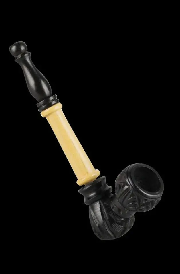 Multi-Tone Wood-Carved Sherlock Pipe 1