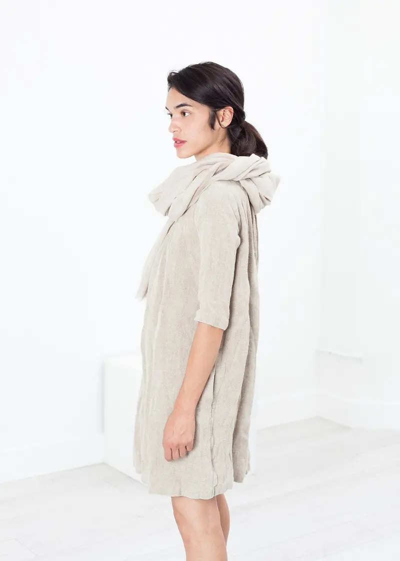 Natural Hemp Wrap Dress 1